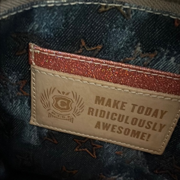 Consuela Sally Sling Brown Embossed Women's Bag - Picture 4 of 5